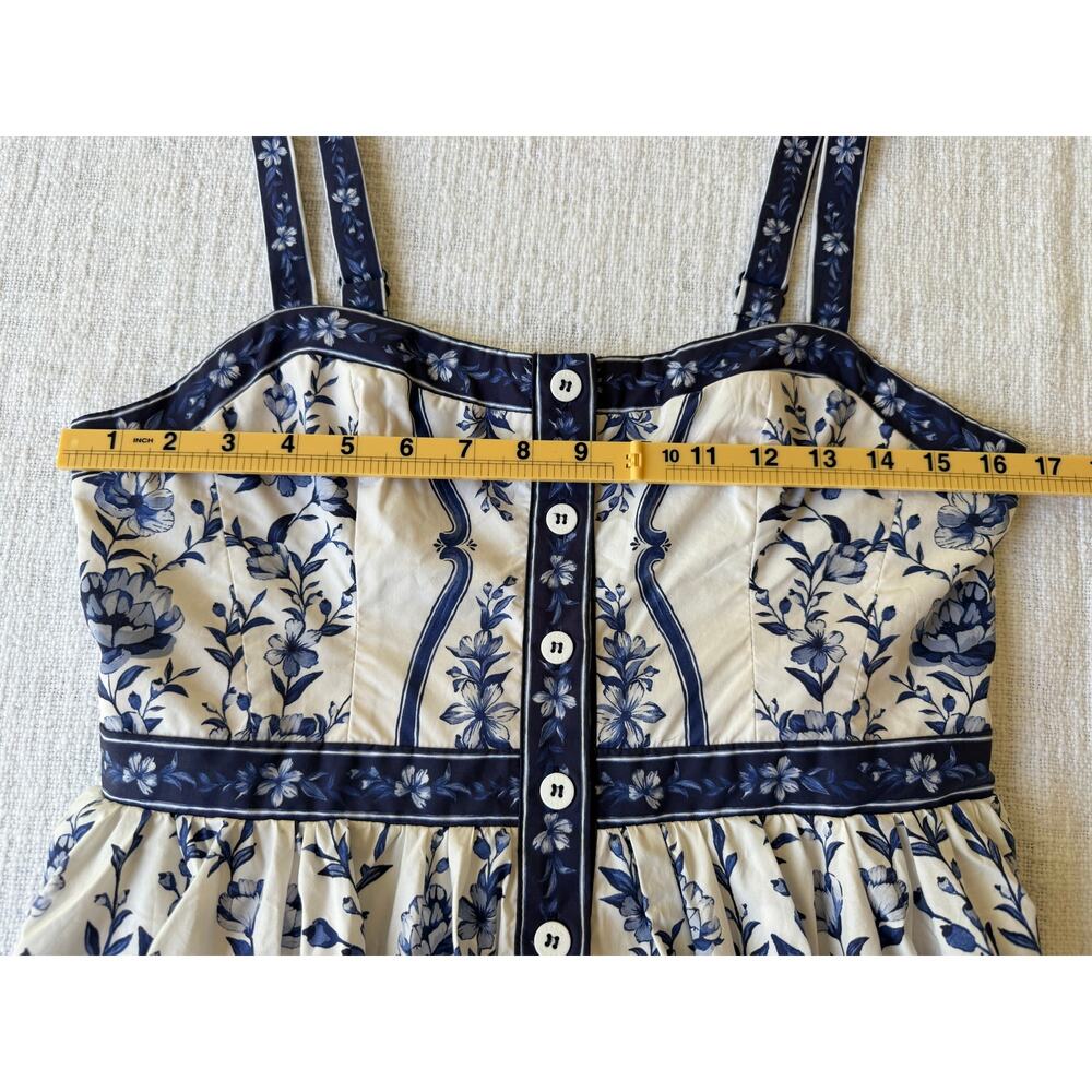 Farm Rio NEW Porcelain Garden Mini Dress, Medium - Picture 10 of 15